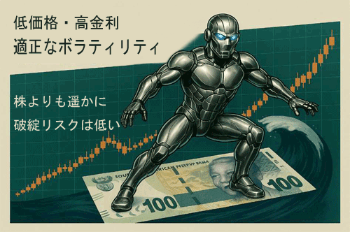 南アフリカランドとの相性抜群